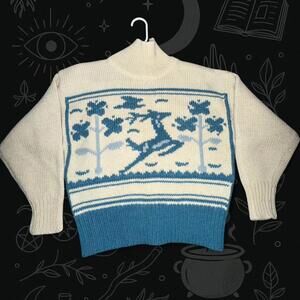 Vintage Esprit Sport 100% Wool Batwing Sweater small